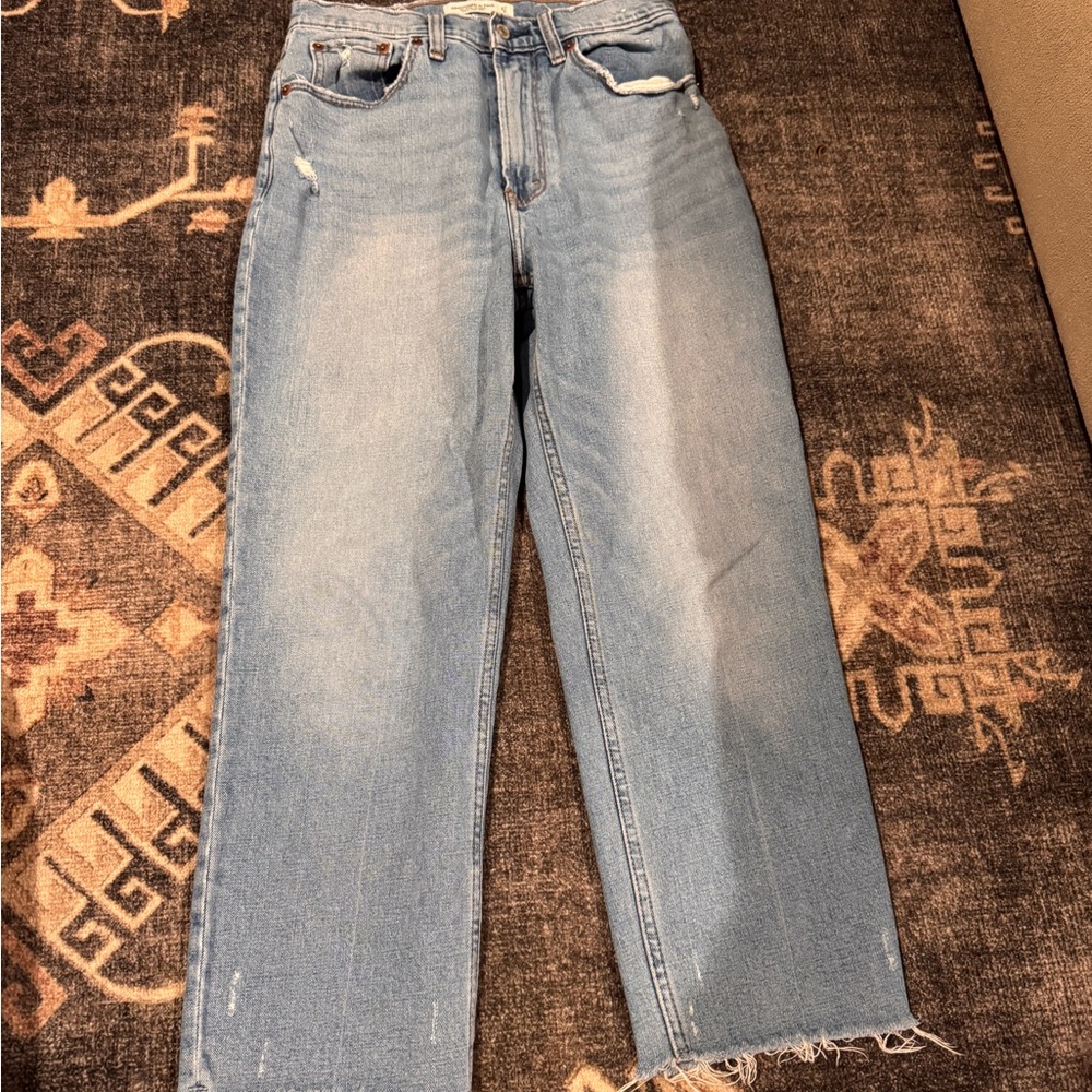 Abercrombie & Fitch Light Blue Straight Leg Jeans